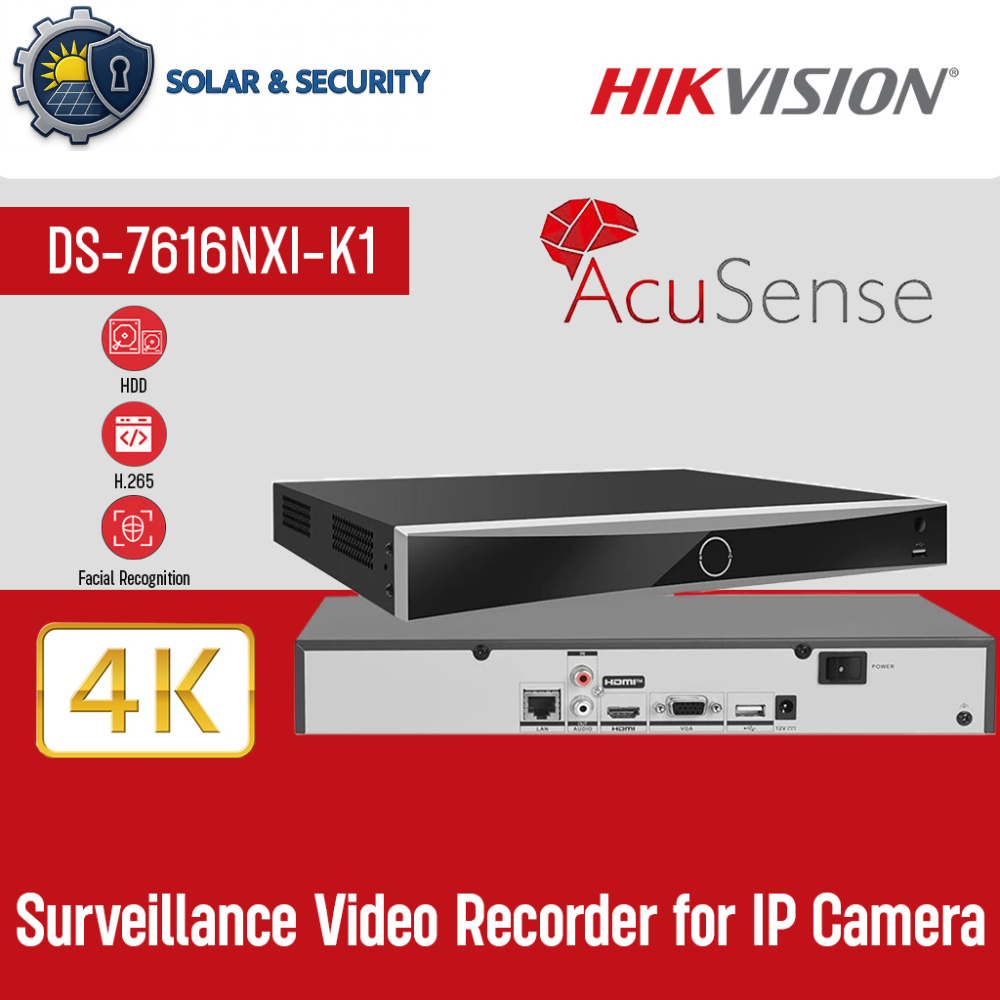 Hikvision 16-ch 1U K Series AcuSense NVR